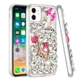 thumbnail image 2 of For iPhone 13 Pro Max Case Full Diamond Bling  with Ornaments Hard Phone Cover, 2 of 3