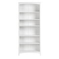 thumbnail image 3 of Camaflexi 72” Shaker Style 6-Shelf Wooden Bookcase Closed Back Storage Shelf, White, 3 of 5