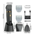 thumbnail image 3 of Men's Shave Household Functional Shaver Full Body Water Washing Three In One Shaver for Grooming Experience, 3 of 6