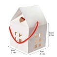 thumbnail image 3 of Paper House Shaped Candy Boxes - Portable DIY Gift Favor Boxes for Wedding, Christmas, Birthday Party Favors, Hollow Treat Boxes for Small Business, Candy, and Holiday Decorations, 3 of 6