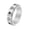 Silver, variant on Women's Men's Stainless Steel 6mm High Polished Heart Cross Rotatable Ring Gold Size 9