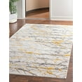 thumbnail image 3 of Unique Loom Finsbury Collection Area Rug - Anne (3' 3" x 5' 3" Rectangle Yellow and Gray/Ivory), 3 of 11