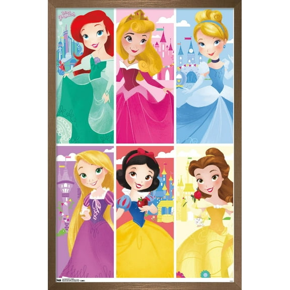 Disney Princess - Kingdom Wall Poster, 22.375" x 34", Framed
