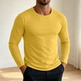 thumbnail image 6 of Hvogkswy Compression Shirt Men, Crew Neck Dry Workout Base Layer Undershirt Thin Stretchy Slim Comfy Long Sleeve Tops, 6 of 8