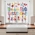 thumbnail image 2 of Ambesonne Dream Kitchen Curtains, Little Words Composition, 55"x39", Multicolor, 2 of 3