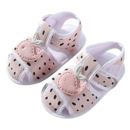 

Youmylove Summer Children Toddler Shoes Boys Girls Sandals Flat Bottom Lightweight Breathable Soft Comfortable Hook Loop Cute Animal Pattern Child Leisure Footwear First Walking