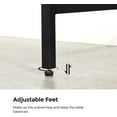 thumbnail image 5 of VASAGLE Tempered Glass Console, Sofa, Entryway Table, Metal Frame, Black, 5 of 6