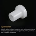 thumbnail image 4 of Uxcell 12 pack Flanged Sleeve Bearings Plastic Bushings 6.75mm Bore x 9.5mm OD x 15.7mm Length Nylon Bushings, White, 4 of 5