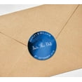 thumbnail image 4 of Darling Souvenir Round Smoke Texture Save The Date Stickers Personalized Bride Groom Names And Date Envelope Seals 45 Pcs, 4 of 4