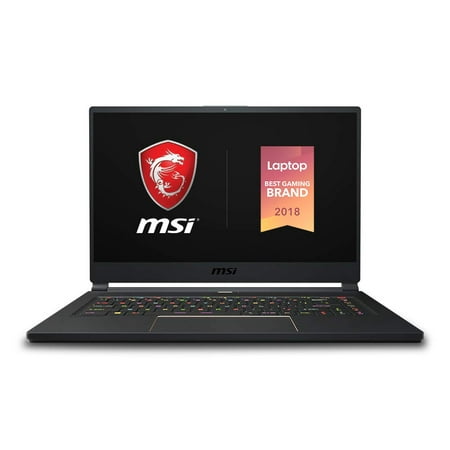 MSI GS65 Stealth-483 15.6" Gaming Laptop, 240Hz Display, Thin Bezel, Intel Core i7-9750H, NVIDIA GeForce RTX2060, 16GB, 512GB NVMe SSD, Thunderbolt 3
