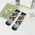 thumbnail image 7 of Fuzoiu Wolf Family Winter Wonderland Print Adult Socks, Crew Moisture-wicking Socks, Unisex Cushion Crew Socks,Casual Sports Ankle Socks, 7 of 7