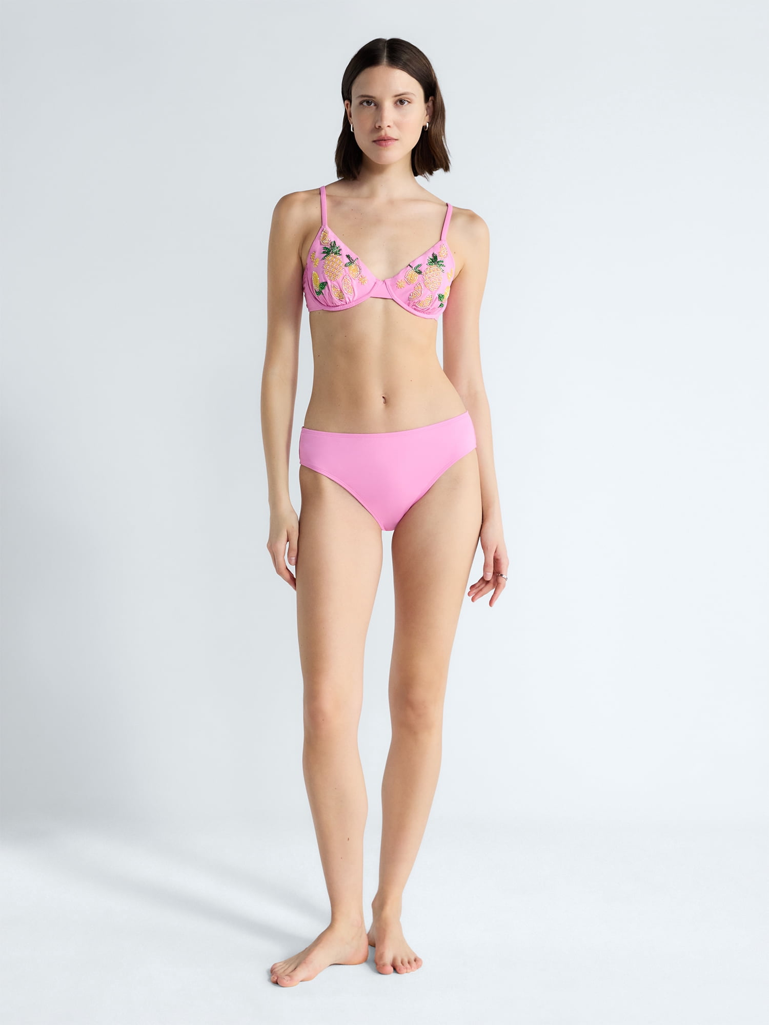 Free Assembly Women's Mid Rise Bikini Bottoms, Sizes XS-XL