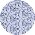 thumbnail image 1 of Ahgly Company Tapis d'Intérieur Lavables en Machine, Ronds, Bleu Lavande Transitionnel, Ronds de 4', 1 of 7