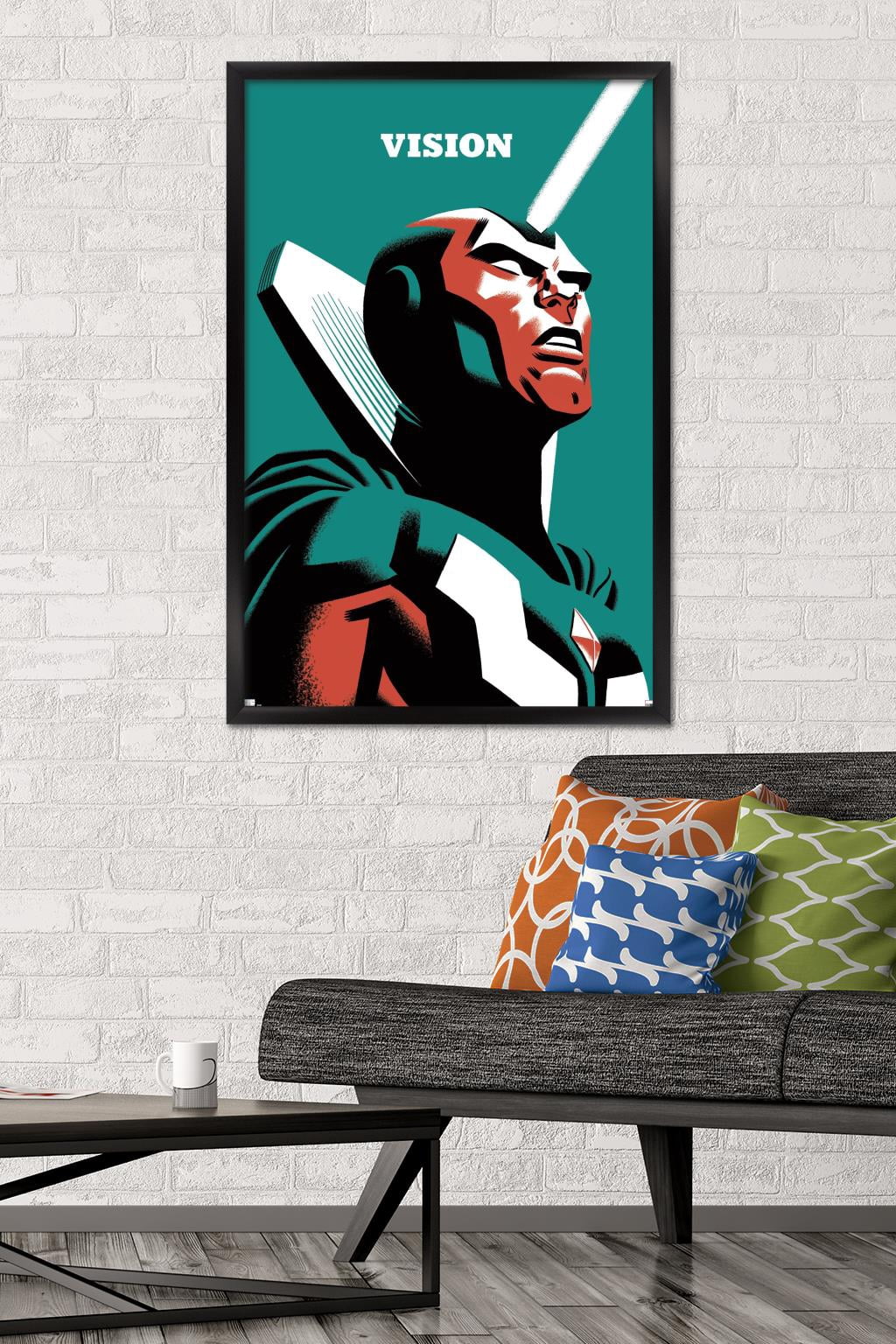 Marvel Comics - Vision - Vision #4 Wall Poster, 22.375" x 34", Framed