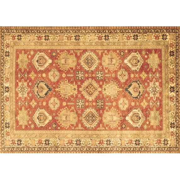 Ahgly Company Indoor Rectangle Oriental Brown Traditional Area Rugs, 2' x 5'