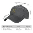 thumbnail image 6 of LNWH Baseball Cap, Adjustable Size for Running Workouts and Outdoor Activities All Seasons, Alphabet X - Deep Heather, 6 of 8
