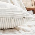 thumbnail image 6 of 2 Packs Decorative Throw Pillow Covers for Living Room Couch Bed, Farmhouse Boho Home Decor, Soft Corss Corduroy Patchwork Textured Square Cushion Case, 6 of 12