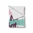 thumbnail image 2 of Best Friend Soft Flannel Fleece Throw Blanket, Handwritten Bold Inscription on a Stripey Background, Cozy Plush for Indoor and Outdoor Use, 50" x 70", Baby Pink Pale Seafoam, by Ambesonne, 2 of 6