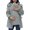 Gray, variant on Maternity Women's Warm 3 In 1 Parka - Thick Quilted Lined Hooded Puffer, Winter Coat With Pockets Ideal for Errands, Baby Showers & Casual Trips Black XXL