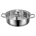 thumbnail image 4 of LP Living Plus Dual Sided Stainless Steel Shabu Shabu Hot Pot with Glass Lid, 30cm, 4 of 4