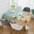 thumbnail image 4 of Coolnut Sarfish on The Summer Beach in Sea Water Rectangle Tablecloth,Dinner Table Cover for Outdoor & Indoor Patio, Picnic, BBQ, Holiday Party 54x54In, 4 of 7