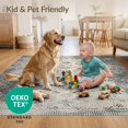 thumbnail image 4 of ODIKA 5'x7' Ultra-Soft Area Rug, Lattice Mosaic Panel With Distressed Abstract Diamond Accents None Washable, Bare feet friendly, Silk-Touch for Bedroom Home office, 4 of 7