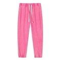 thumbnail image 1 of Men's Casual Fashion Washed Solid Color Drawstring Elastic Waistband Pocket Pants, 1 of 2