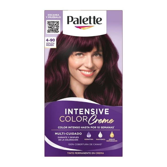 Tinte para cabello Palette Intensive Color Creme Kit Violeta Rojizo 4-90 50ml
