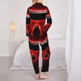 thumbnail image 5 of Lsque The Binding of Isaac Pattern Long Sleeve Pajama Set for Women - Soft 2-Piece Sleepwear and Loungewear Set with Pockets, Comfy Nightwear, 5 of 8