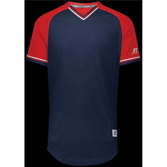 Youth Classic V-Neck Jersey - Navy, True Red & White - Extra Large