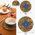 thumbnail image 2 of SKYSONIC Boho Colorful Flower Pot Holders Trivets, 2 Pcs Heat Resistant Trivets,Fantasy Floral Cotton Thread Weave Mats for Hot Pads Pans Pot Bowl Teapot for Kitchen Decor, 2 of 7