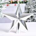 thumbnail image 5 of Christmas Tree Topper, CXALSSY Christmas Tree Star, 7.9 Inch Silver Tree Topper for Indoor Outdoor Decoration, Unique Luxury Christmas Tree Toppers 2024, 5 of 7