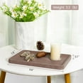 thumbnail image 3 of Marble Vanity Tray, 11.8in Sandstone Bathroom Kitchen Tray for Countertop, Decorative Dresser Organizer, Perfume Storage, Jewelry Holder, Brown Stone Gift for Man, 3 of 3