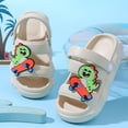 thumbnail image 2 of Toddler Boys Girls Sandals - Kids Water Sandals Slides, Lightweight EVA Quick Dry Waterproof Beach Pool Summer Shoes With Dinosaur Pattern, 2 of 8
