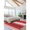 thumbnail image 2 of Minimalist Area Rug for Bedroom 4x6 Ft Red Gradient Stripes Country Farmhouse Super Soft fuzzy Throw Rug Non-Slip Fluffy Plush Indoor Floor Carpet for Living Room Nursery Home Decor, 2 of 8