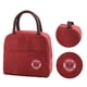 thumbnail image 4 of Yuarrent Bolsa de lonchera aislada con cremallera de papel de aluminio de tela Oxford portátil impermeable Almacenamiento y organización del hogar vino Yuarrent HA1842-05, 4 of 6