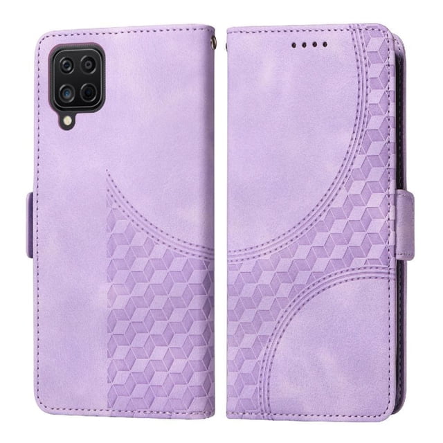 Funda GANGXUN para Samsung Galaxy A12 4G con diseño acolchado elegante, cuero PU, protección total y ajuste preciso
