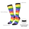 thumbnail image 4 of Gaeub Colorful Tie Dye Printed Design Socks Stretchy High Tube Socks for Men Women Teens , Softball Soccer Socks for Hiking, Sport, 4 of 6