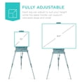 thumbnail image 4 of KWUXIN French Easel, 32pc Beginners Kit Portable Wooden Folding Adjustable Sketch Box Artist Tripod for Painting, Drawing w/Acrylic Paints, Brushes, Canvases, Palettes - Blue, 4 of 5