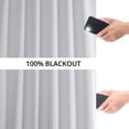 thumbnail image 5 of Exclusive Fabrics  Performance Linen Hotel Blackout Curtain (1 Panel) 50 X 108 - White, 5 of 5