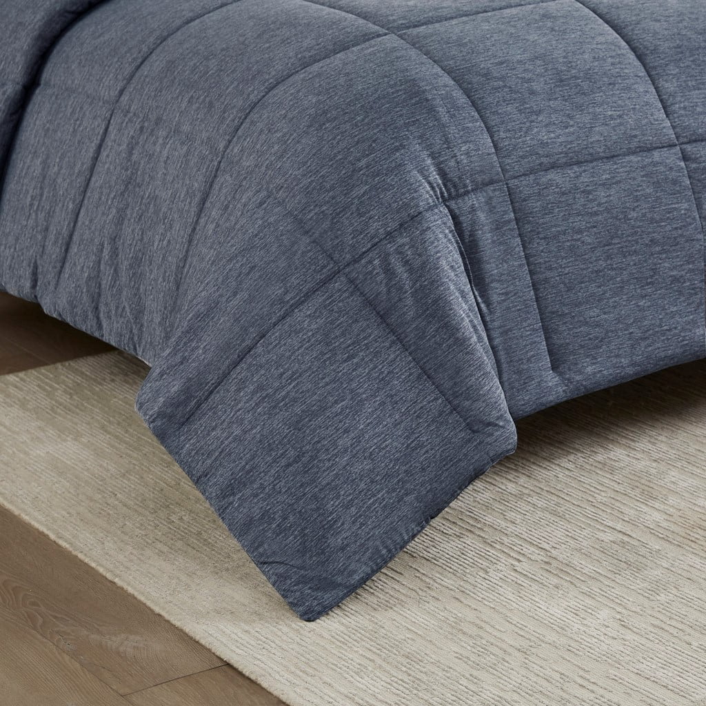 Gracie Mills Heathered Jersey Knit Down Alternative Comforter GRACE-15592 Oversized