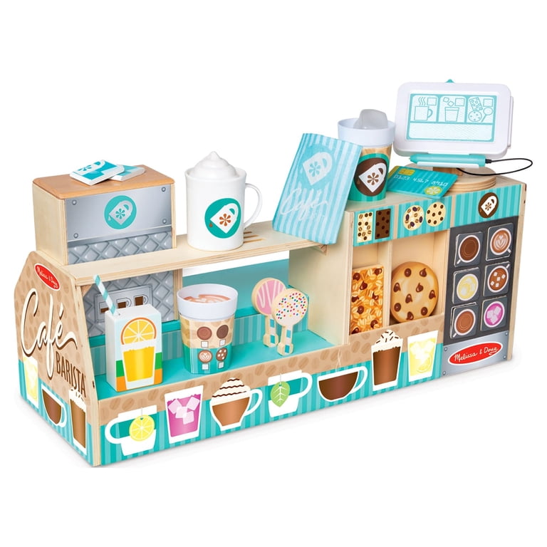 Melissa & Doug Wooden Café Barista Coffee Shop, 35 Pieces photo 1