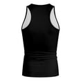 thumbnail image 4 of kpoplk Men Fashion Spring Summer Casual Sleeveless O Neck Printed Tank Tops Blouse S Z1-Black, 4 of 5