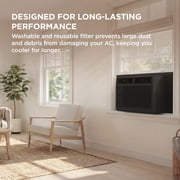 TCL 5,000 BTU Mechanical Window Air Conditioner (Black) - Two-in-One Cooling & Fan, 7 Temperature Settings, Dual Fan & Cooling Speeds, Compact Fit, Washable Filter, Cools up to 150 Sq ft - W5WM-B3