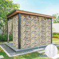 thumbnail image 6 of Outdoor Curtains for Patio Waterproof, Vintage Flowers Outdoor Privacy Panels Grommet, Spring Yellow Floral Country Leaves Blue Birds Blackout Outside Curtains for Porch/Cabana 54"x108", 1 Panel, 6 of 8