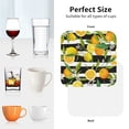 thumbnail image 6 of Vsdgher Orange and Lemon Leather Coasters for Drinks, Durable Drink Coasters 4 Set for Tabletop Protection, Luxurious Home Décor and Housewarming Gift ( {designName})Square, 6 of 6