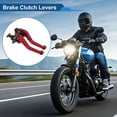 thumbnail image 2 of Unique Bargains Short Brake Clutch Levers for Kawasaki ZX10R 2004-2005 6 Position Adjustable Motorcycle Handlebar Brake Lever Aluminum Alloy Red 1 Pair, 2 of 7