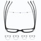 thumbnail image 4 of Minnieouse 5x Clip de fijación estable en gafas para durar todo el día Marco cómodo resistente a impactos Lentes Tipo 2, 4 of 6