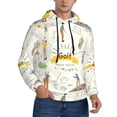 thumbnail image 2 of Kdxio Golf Icons And Golfer Print Mens Casual Hooded Collar Drawstring Hoodies Pullover Sweatshirts Casual Long Sleeve Shirts-3X-Large, 2 of 7
