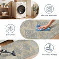 thumbnail image 4 of Washable Kitchen Runner Rug 2x6 ft Non-Slip Low-Profile Soft Vintage Distressed Medallion Oriental Design for Kitchen, Entryway, Hallway, Laundry, Bedroom, 4 of 6